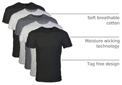 Gildan Men's Crew T-Shirts, Multipack, Style G1100